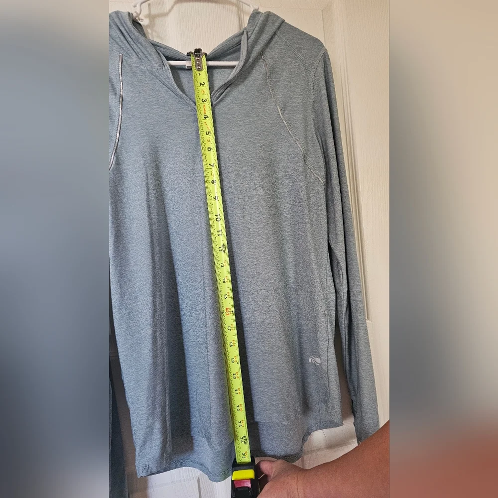 Marika, EUC, Heather Blue Zip-Up Hoodie - Picture 5 of 7